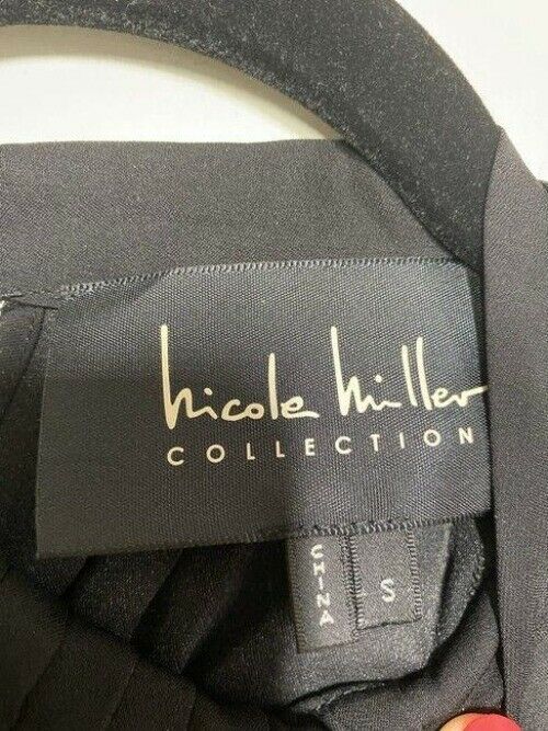 nicole miller multicolor new ls floral msrp sample small blouse