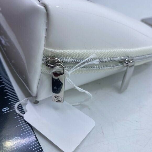 Chanel White Sublimage make up bag