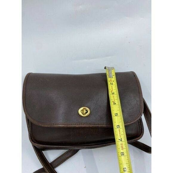 Coach Vintage Flap Closure Brown Crossbody Bag