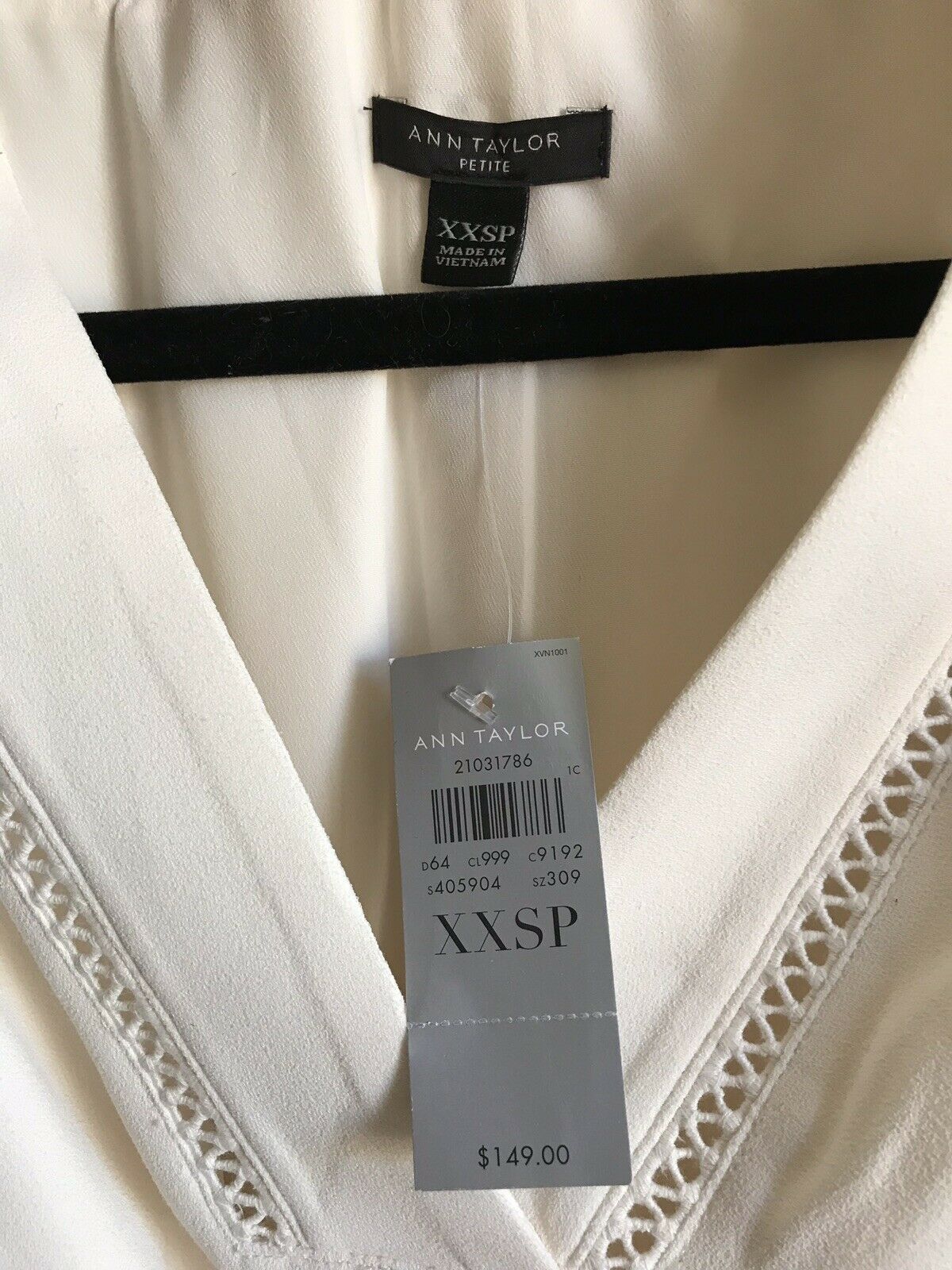 NWT! Ann Taylor White Dress XXSP Msrp $149