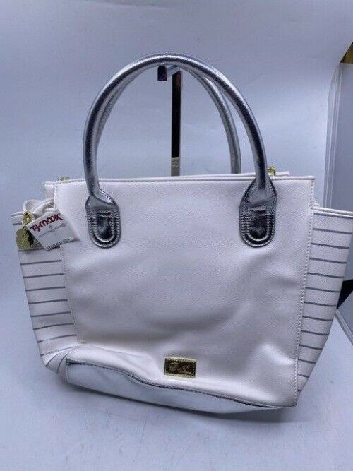 Betsey Johnson Love Kissing Unicorn White Faux Leather Shoulder Bag