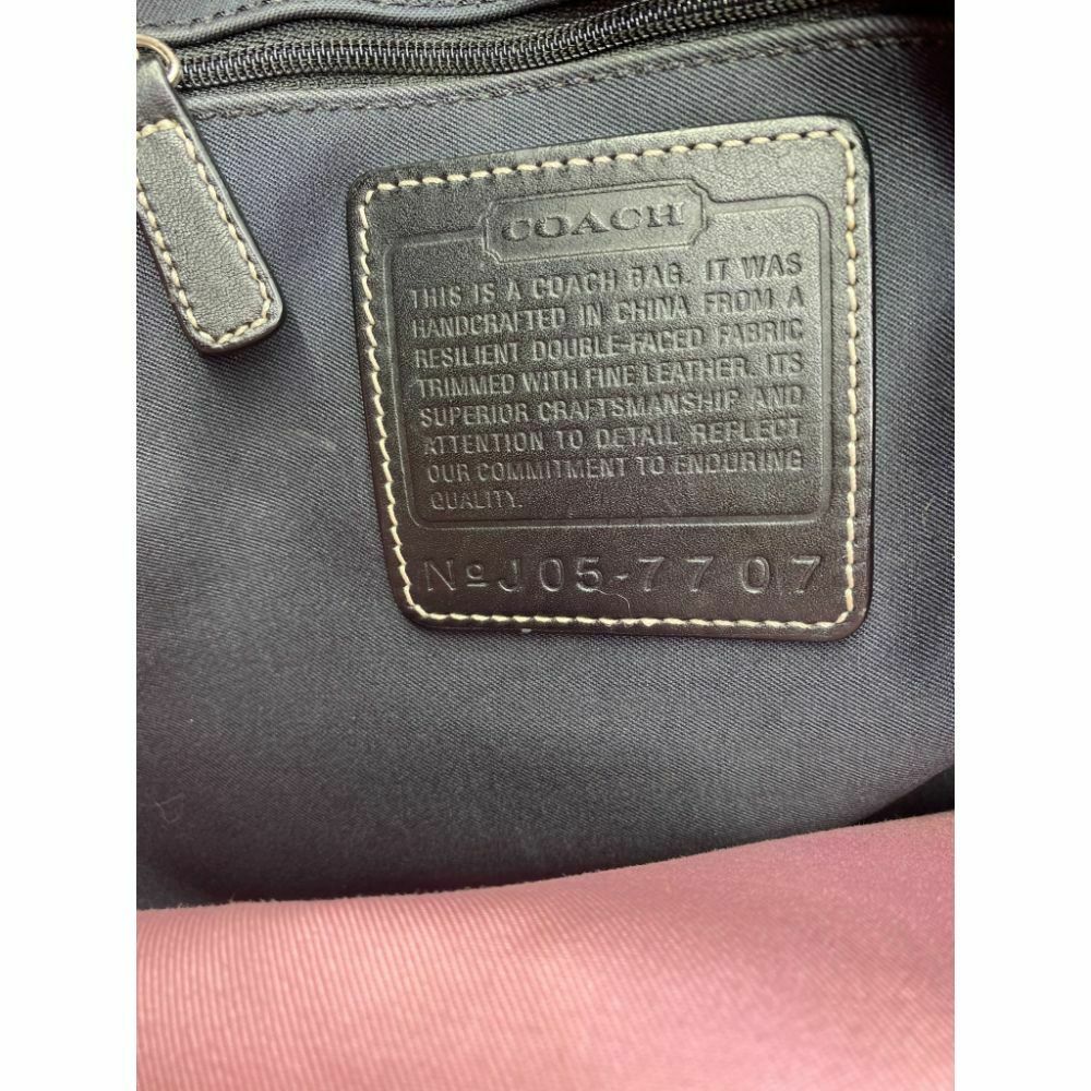 Coach Women's Large Black Fabric Tote Bag