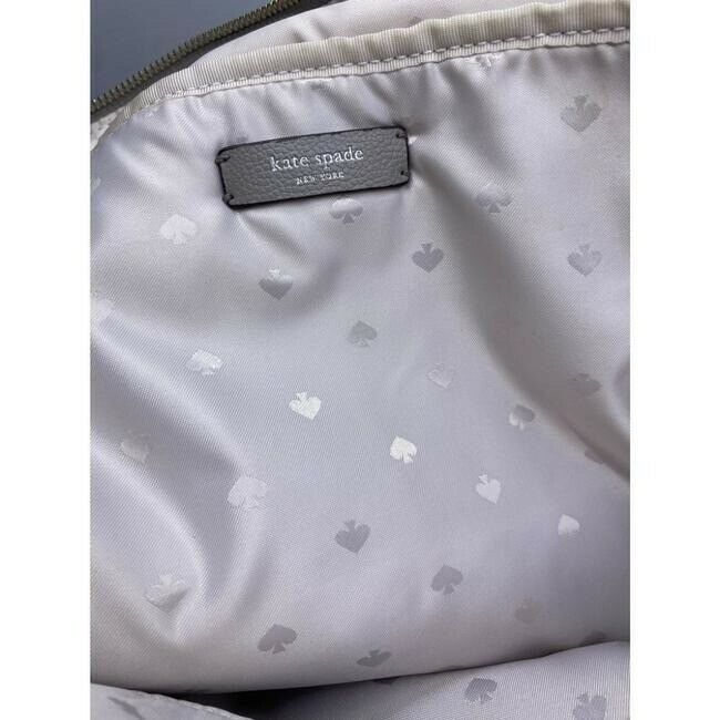 kate spade gray nylon backpack