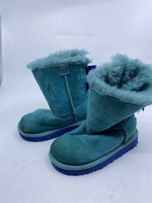 Ugg Australia Blue Kids Back Bootsbooties Size Us