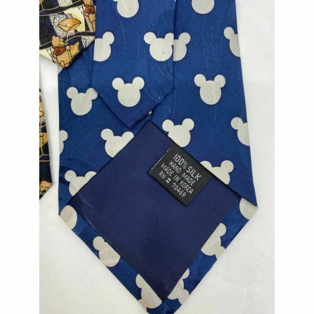 New Lot of 3 Neck tie Disney, Looney Tunes Blue Black White Total Msrp 75