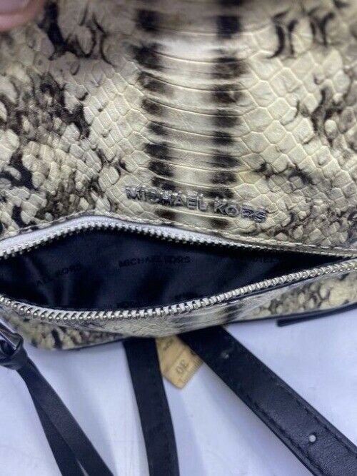 Michael Kors Rhea Embossed Mini Snake Leather Backpack