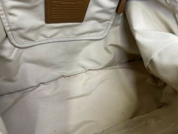 Coach medium brown leather cross body bag