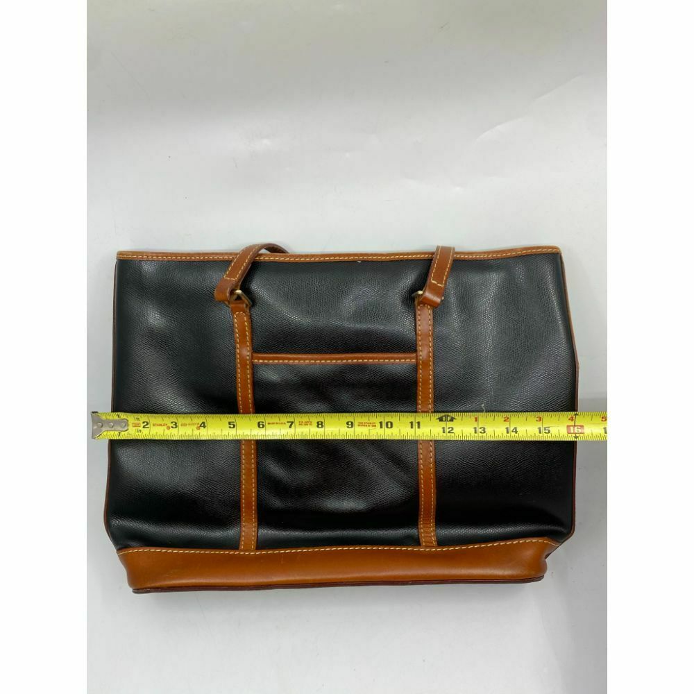 DOONEY & BOURKE Brown Black Large Leather Tote Bag