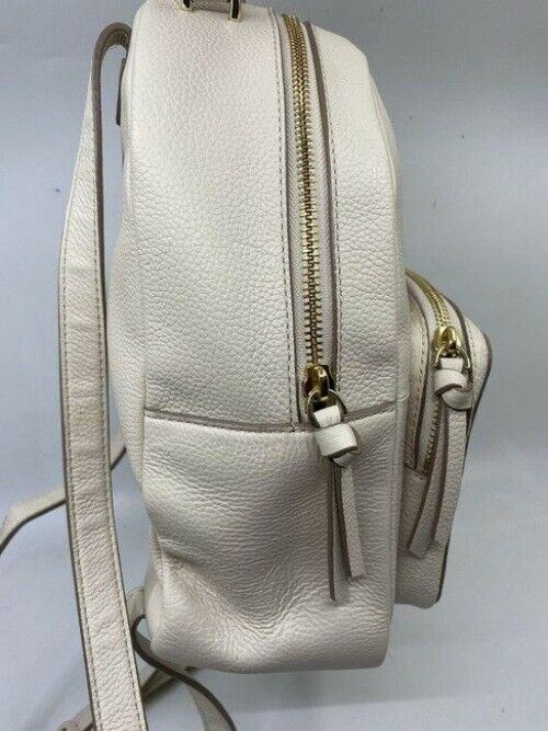 kate spade cream white leather backpack