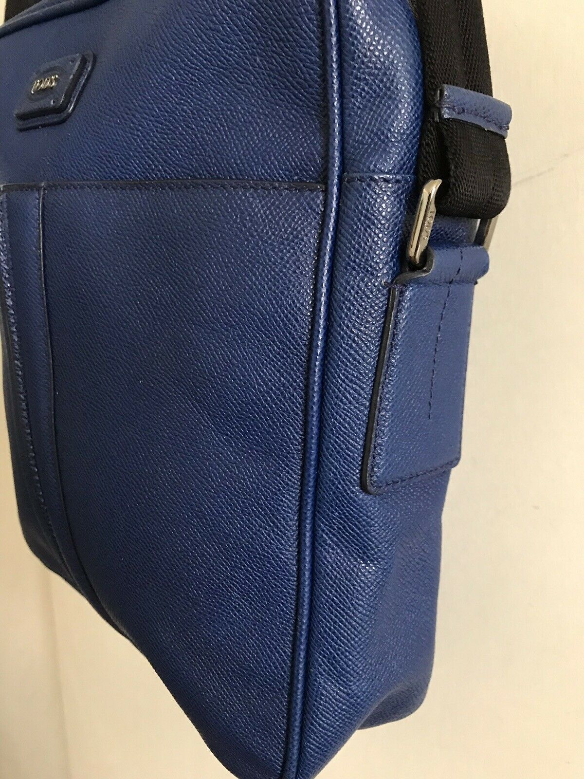 TOD’S Blue Saffiano Leather Crossbody Bag