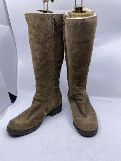 Ugg Australia Tan Tall Full Height Zipper Bootsbooties Size Us
