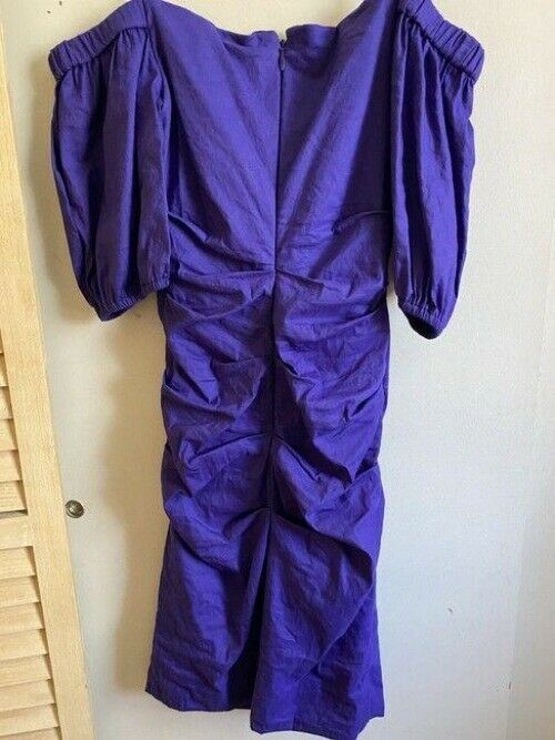 Nicole Miller purple new off the shoulder mini msrp short casual dress