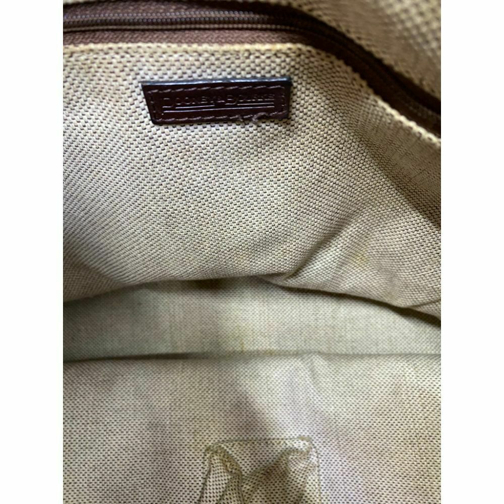 DOONEY & BOURKE Vintage White/ Brown Hobo Bag w/ detachable Mickey Mouse Sash