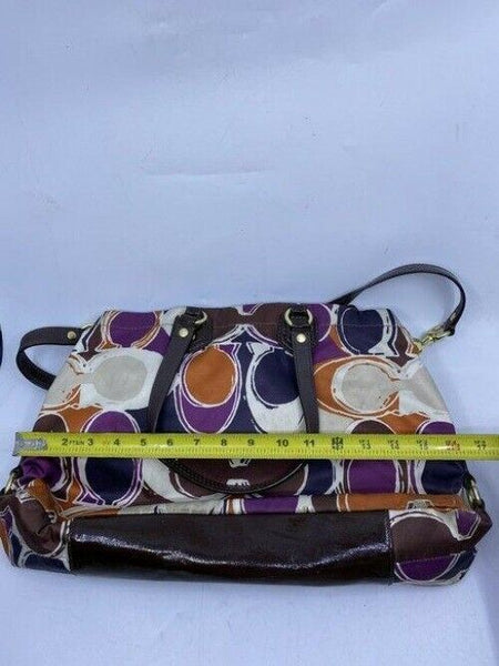 Coach Multicolor Fabric Cross Body Bag