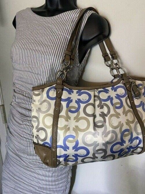 coach bag msrp multicolor fabric tote