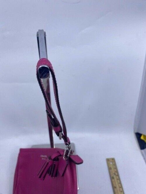 Coach Oversized Pink Leather Wristlet
