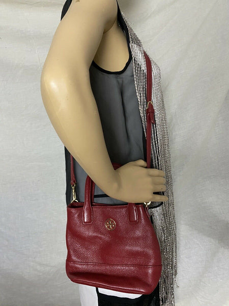 TORY BURCH Red Leather Small crossbody Bag/ Hand Carry