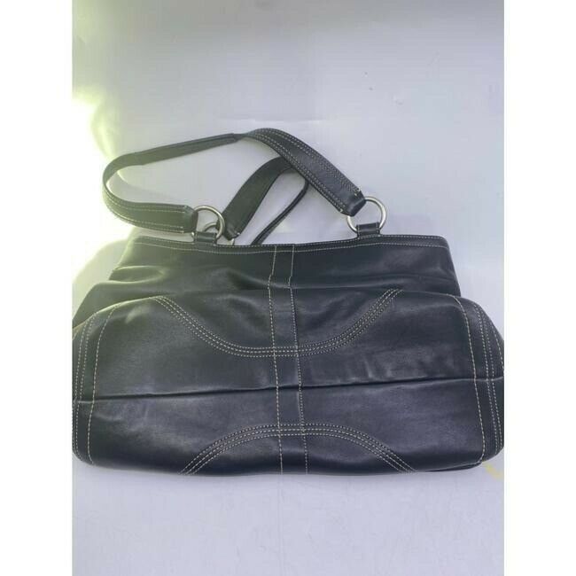 COACH Large Brown Leather Shoulder Bag