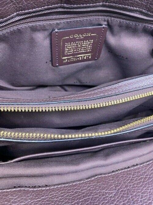 coach handbag w strap burgundy leather cross body bag