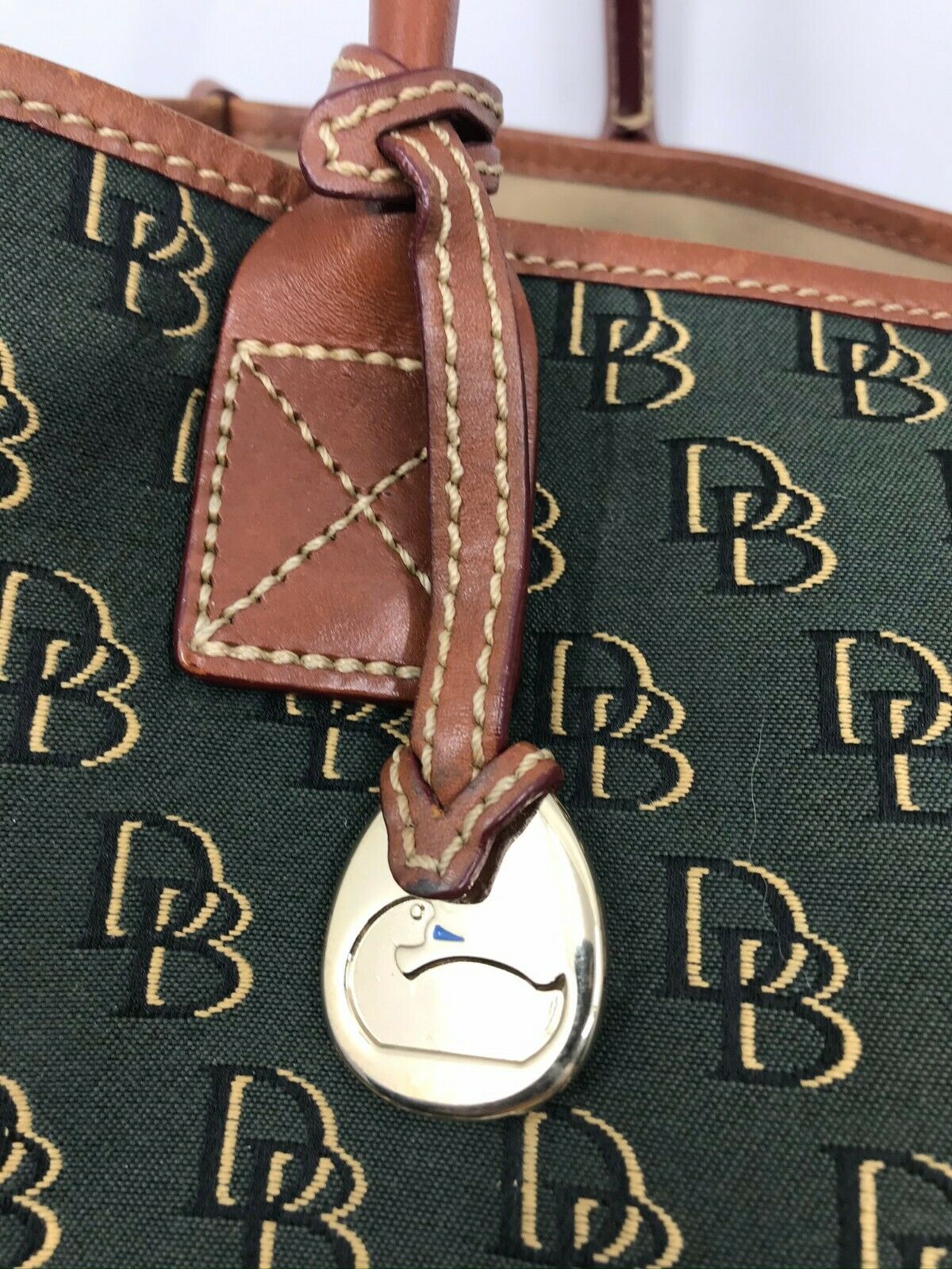 Dooney & Bourke Green Large Tote Bag