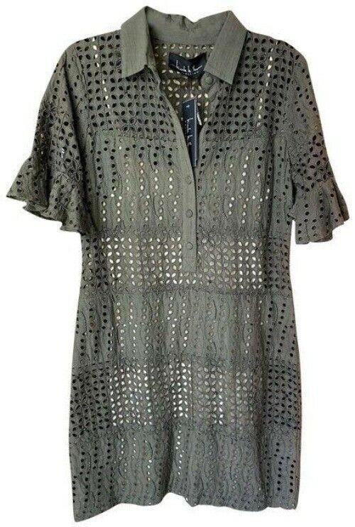 Nicole Miller Olive Msrp Short Casual Dress