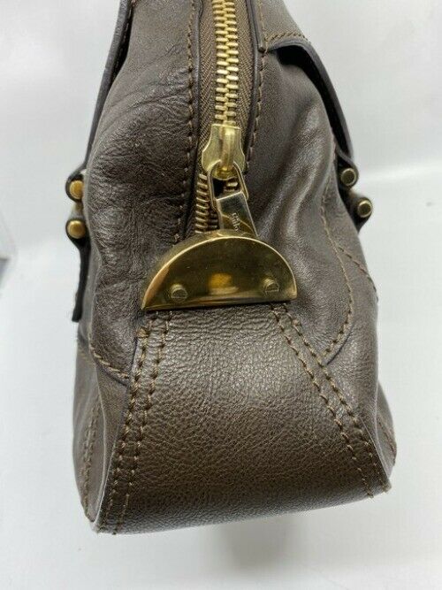 chloe handbag brown leather tote