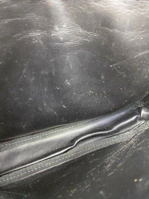 gucci vintage black fabric clutch