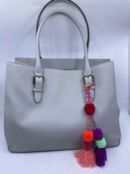 kate spade shopping xl w saffiano w detachable off white leather tote