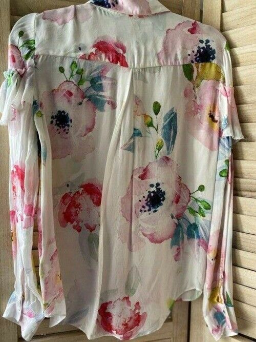 Nicole Miller multicolor msrp small button down top