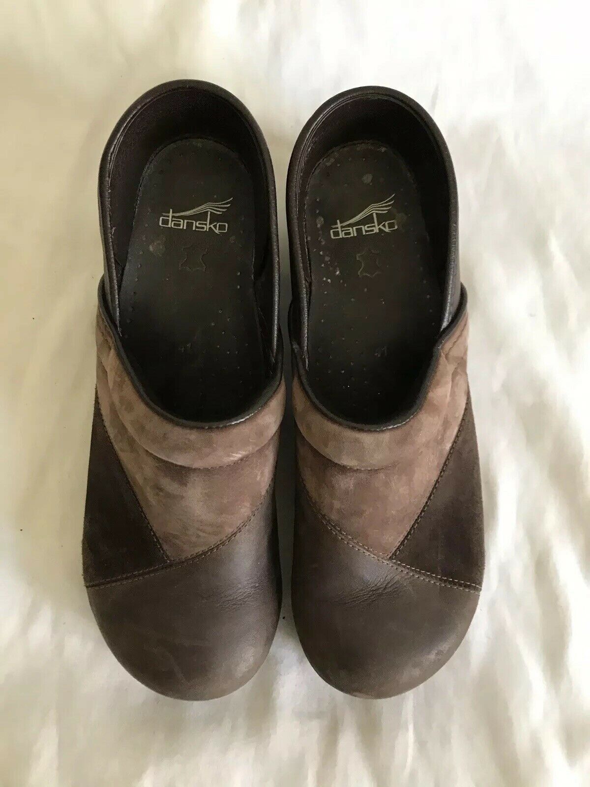 Dansko Classic Clogs-Brown-Size US 10.5