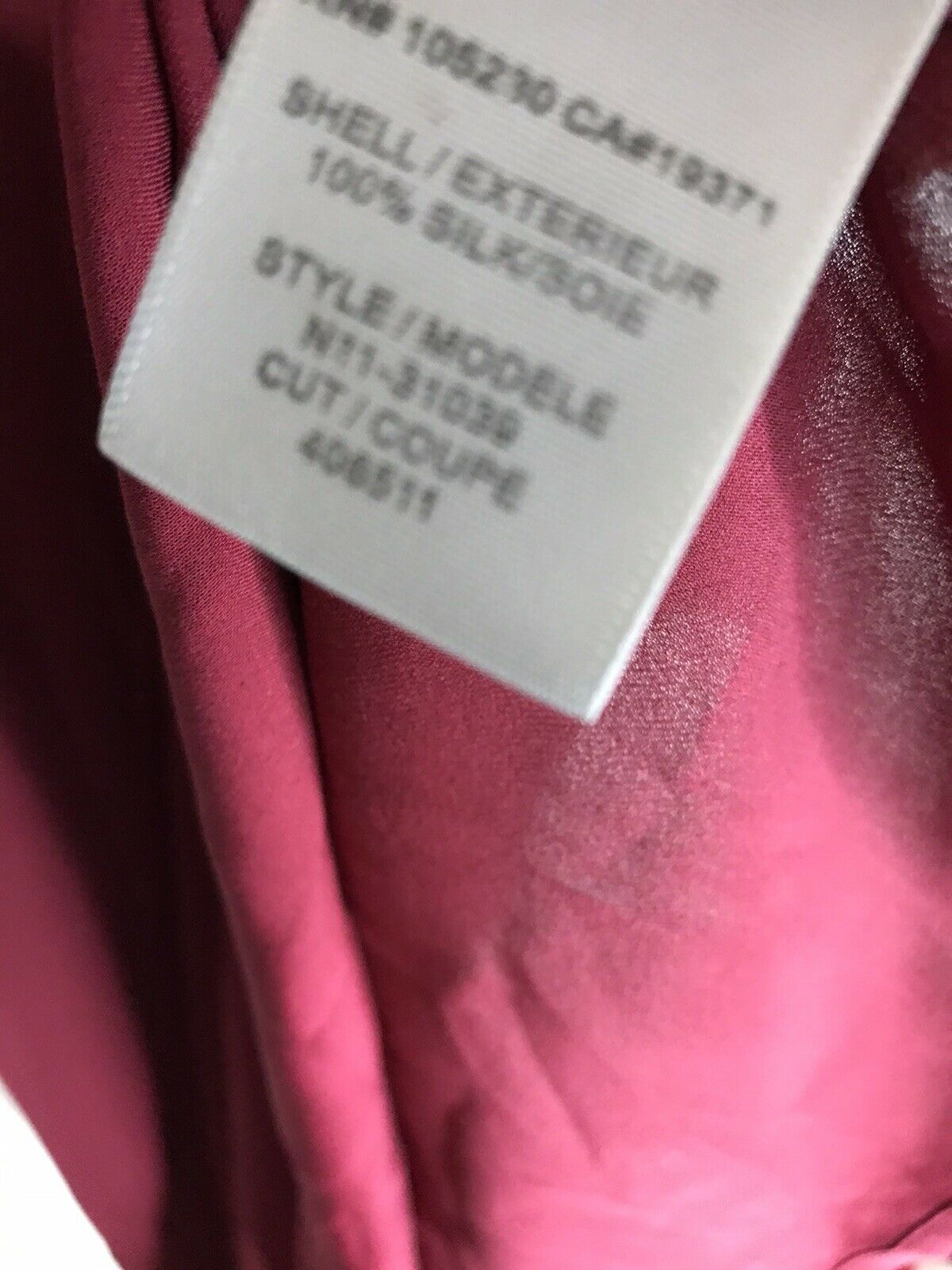 Joie  Burgundy Silk Dress Size Small
