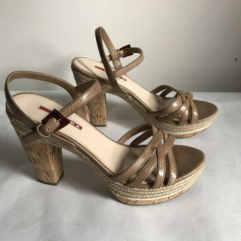 PRADA High Heel Sandals 37