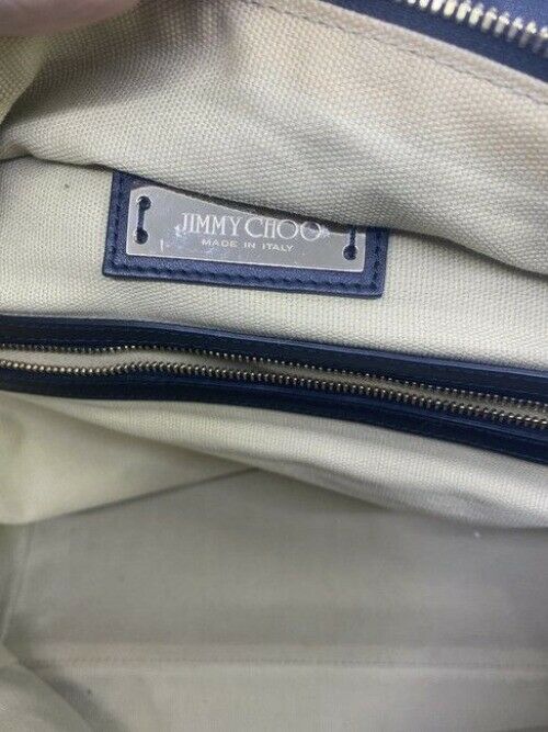 Jimmy Choo Justine Handbag Black Leather Shoulder Bag