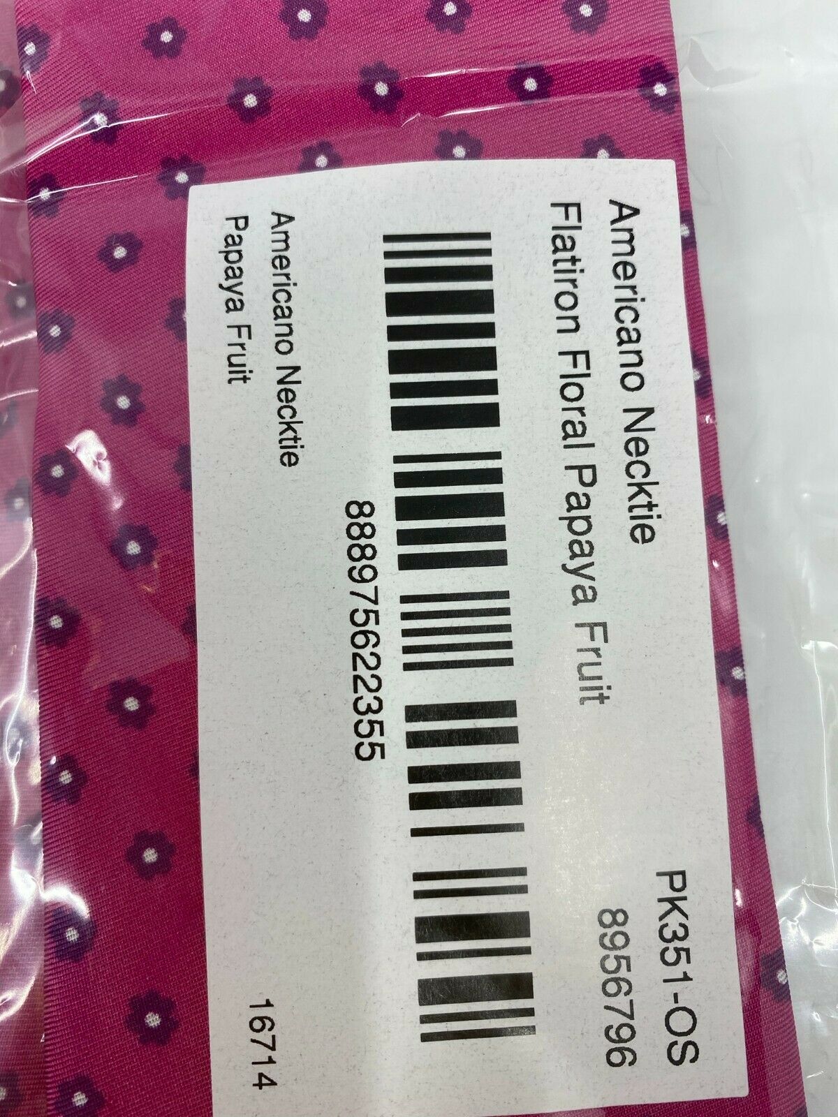 NWT BONOBOS Neck Tie Pink Diamond Great for Spring MSRP 98