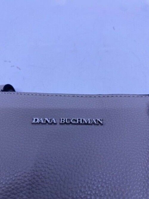 Dana Buchman Gray Leather Shoulder Bag