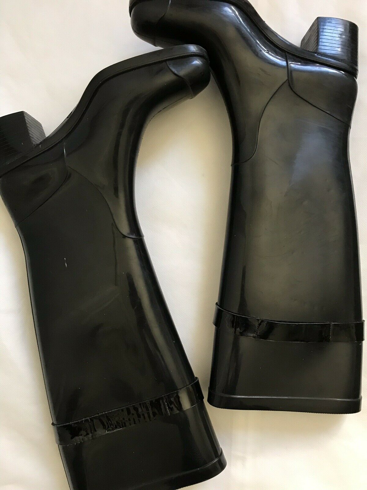 SALVATORE FERRAGAMO Black Rain Boots Sz 38