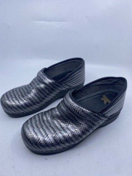 Dansko Black Silver Mulesslides Size Eu