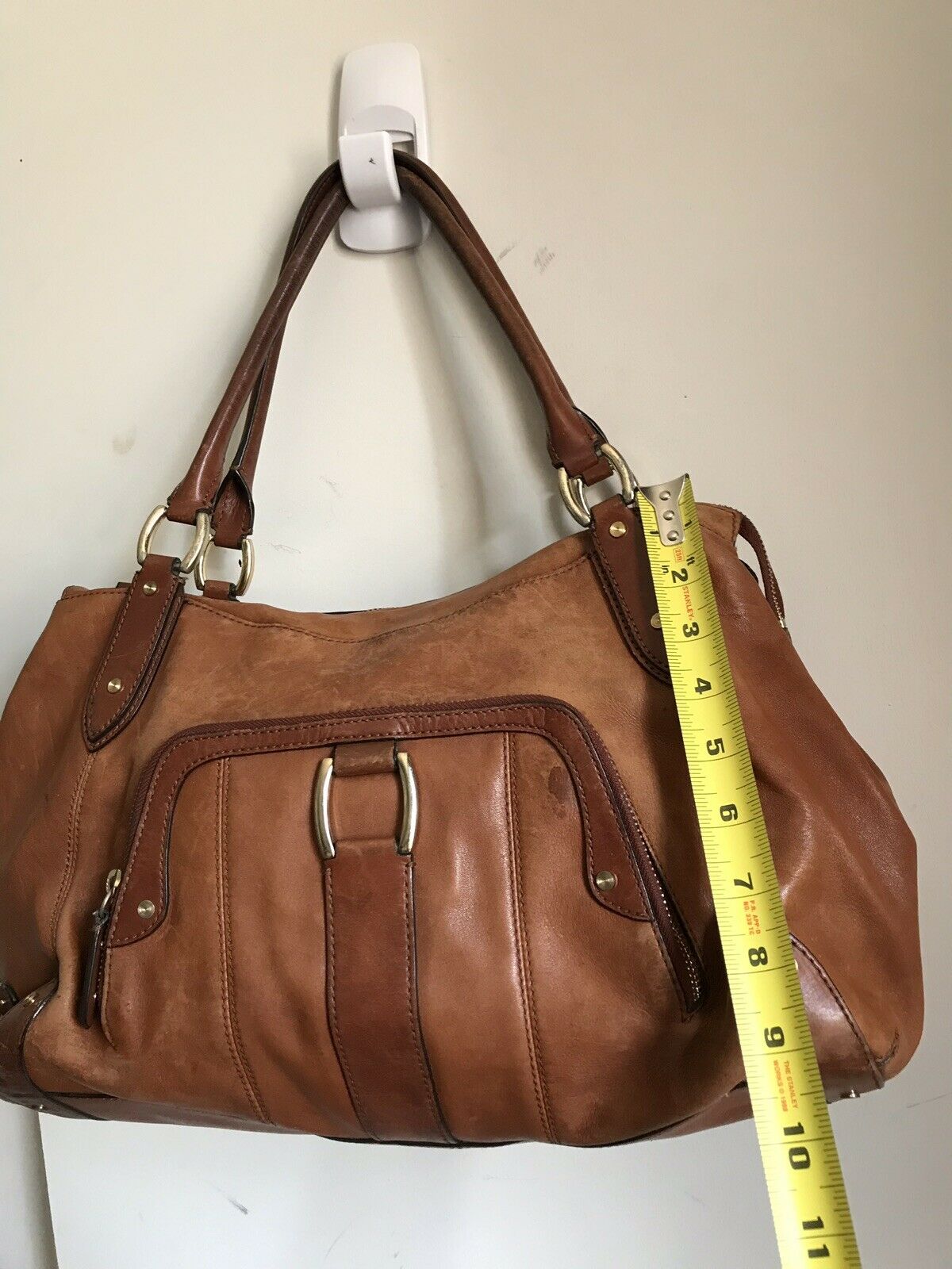 COLE HAAN Tan leather handbag