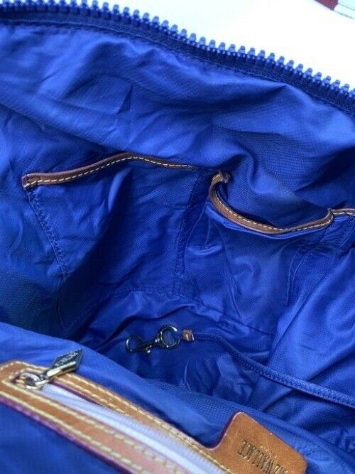 Mz Wallace Sutton Blue Black Fabric Cross Body Bag