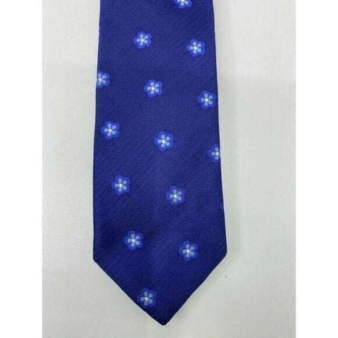 New! BONOBOS Navy Flower Premium Neck Tie Handmade