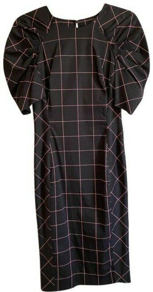 milly black pink new printed msrp short casual dress