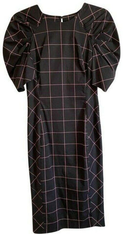 milly black pink new printed msrp short casual dress