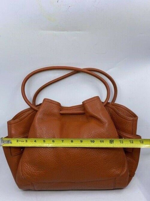 cole haan xl orange leather shoulder bag