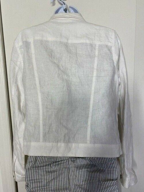 nicole miller white new linen msrp