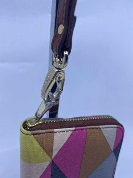 Fossil Triangles Multi Color Wristlet