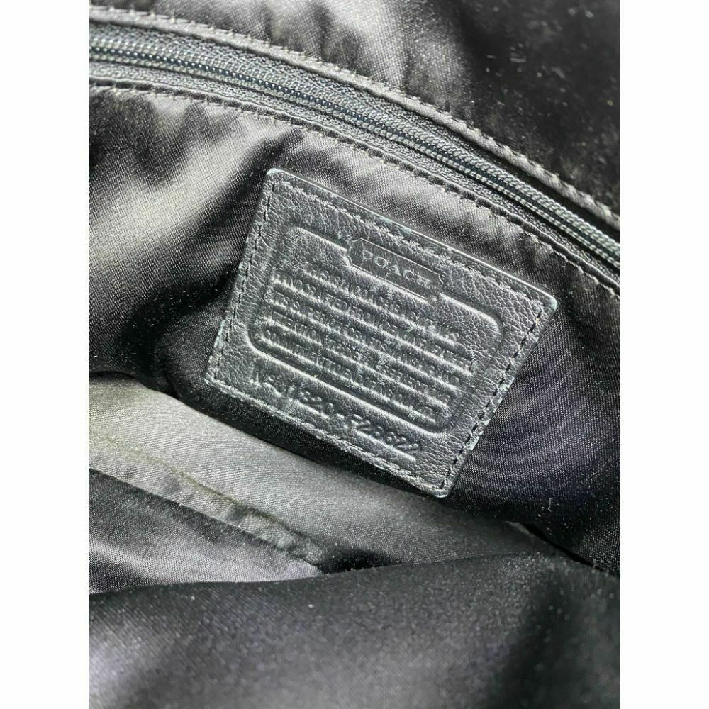 COACH Medium/ Large Leather Black Shoulder Bag