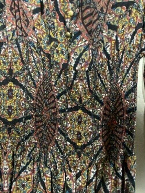 nicole miller multicolor new smocking msrp long formal dress