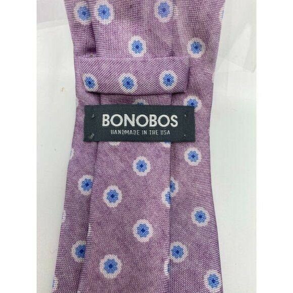 New! BONOBOS Light Purple Blue Premium Neck Tie