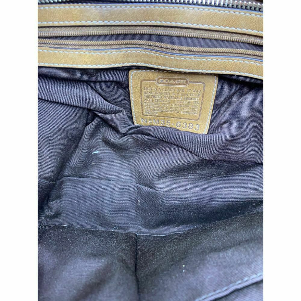 Coach Women's Brown Tan Medium Fabric Tote Bag