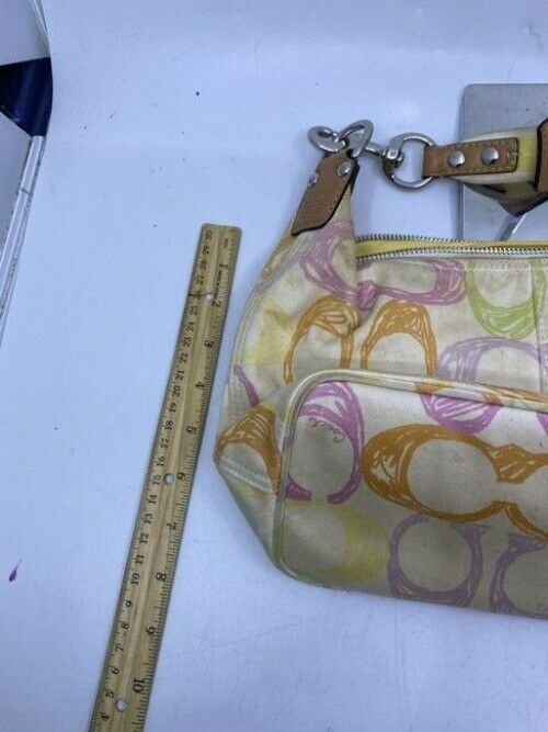 Coach Classic Multicolor Fabric Shoulder Bag